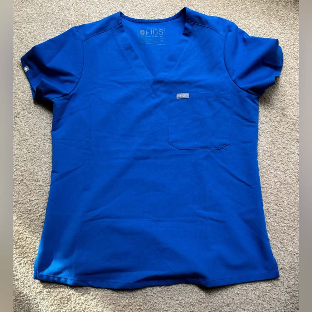 Figs Women’s Scrub Top in Royal Blue